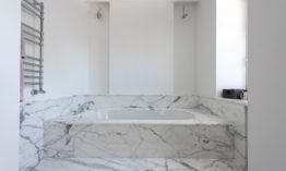 What is a marble floor?
